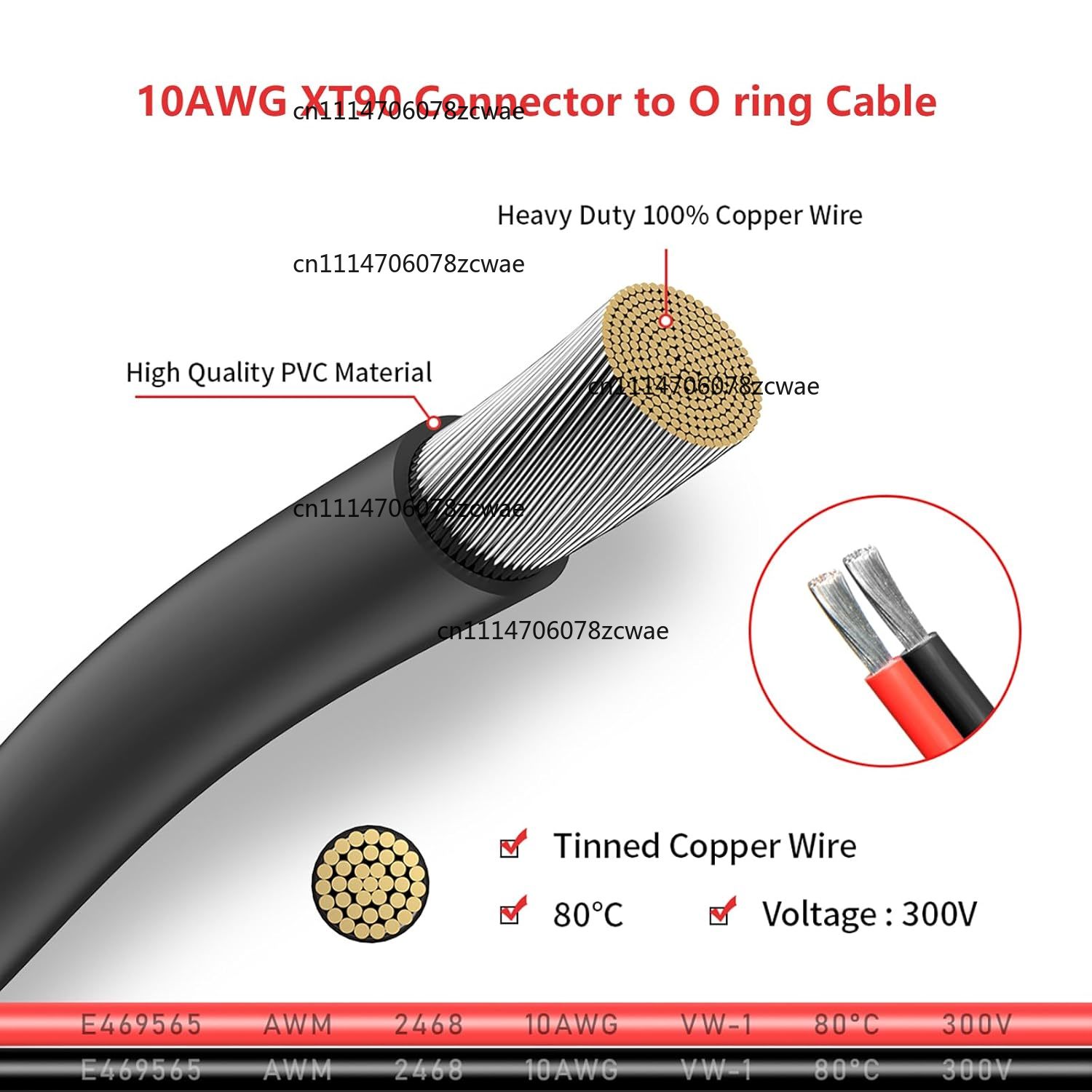 ZOCI-XT90 to O‑Ring Terminal C - Drone Battery Connector 评论和价格