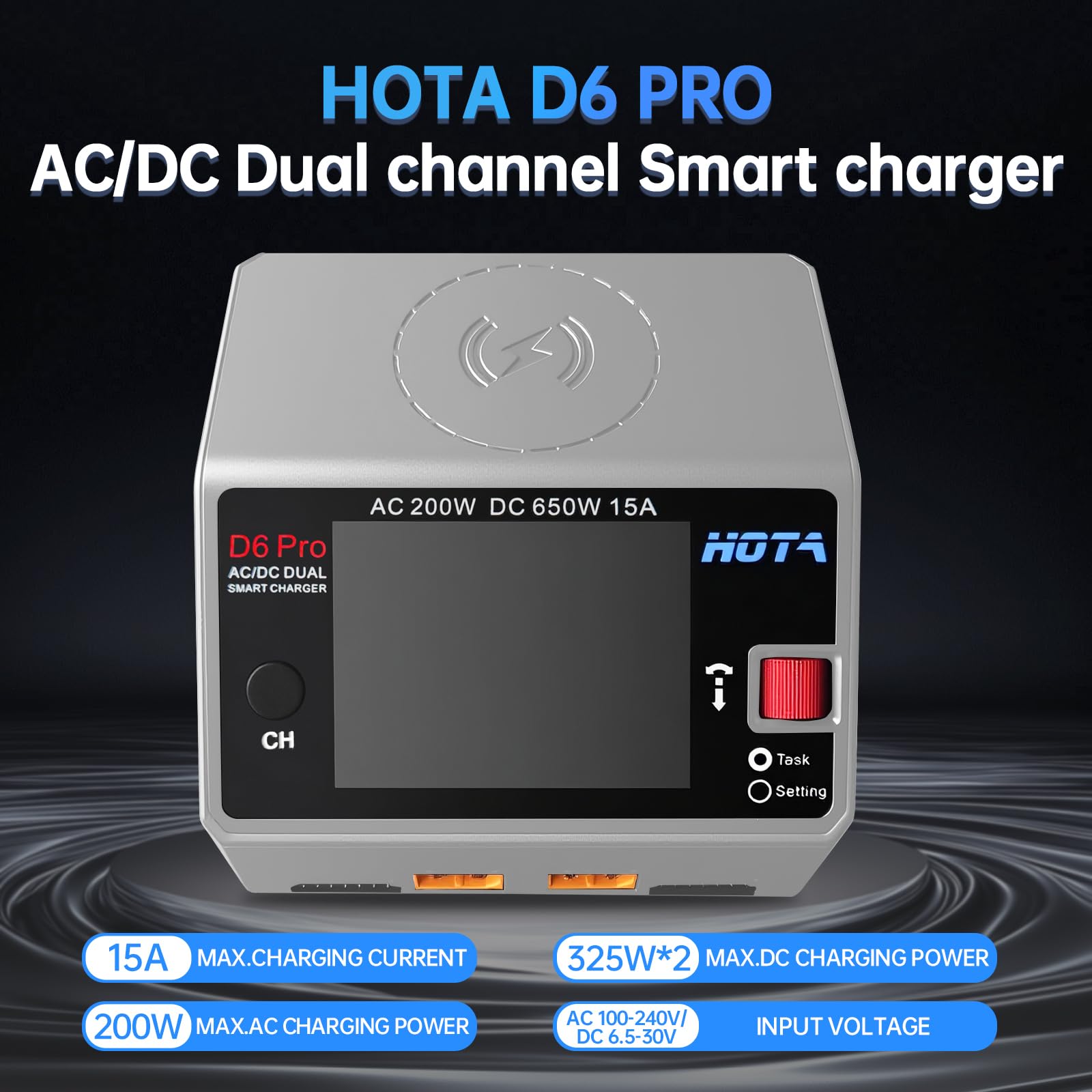 NEW HOTA D6 Pro Grey AC 200w D - Drone Battery Smart 评论和价格