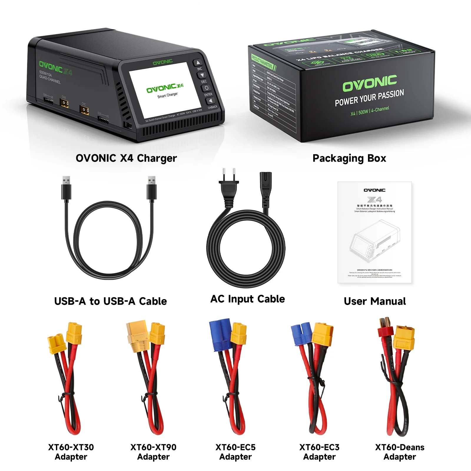 Ovonic X4 AC500W 4 Channel Sma - Drone Battery Smart 评论和价格