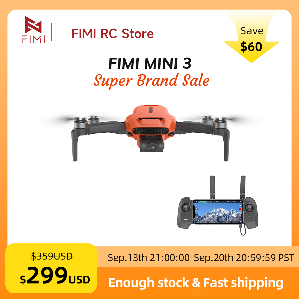 FIMI MINI 3 Camere Drone 4K 60 - Drone Battery Smart 评论和价格